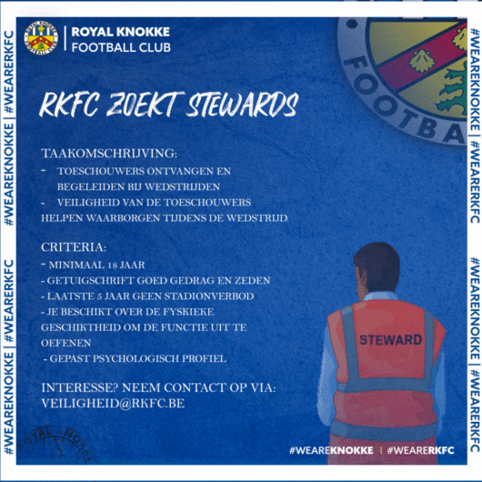 VACATURE STEWARD
